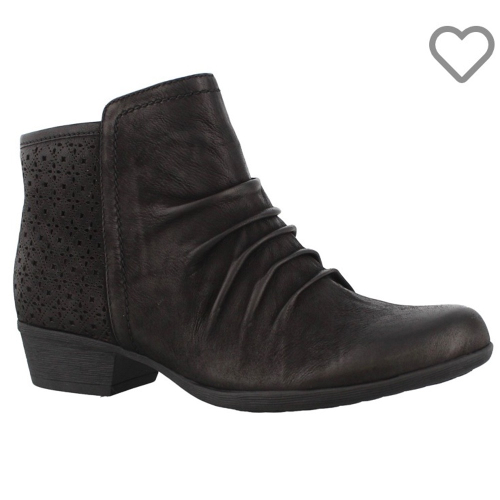 NWT! ROCKPORT 7.5 Wide Width Carly Rouched Bootie - Picture 4 of 11